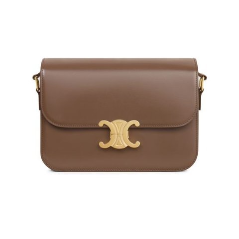 Celine Triomphe Medium Shiny Calfskin Bag