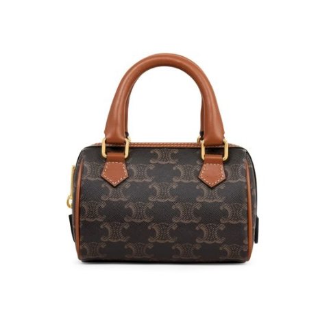 Celine Mini Boston Triomphe Canvas Bag