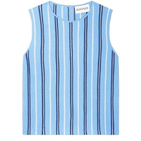 ERIC BOMPARD Striped Sleeveless Top