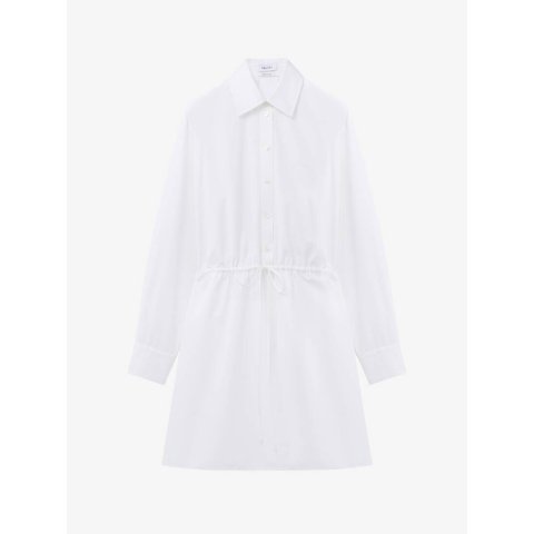 Alexander McQueen Tie Detail Shirt Dress Black