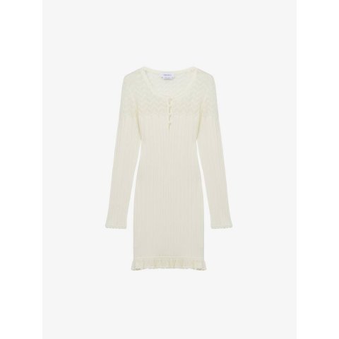 Alexander McQueen Pointelle Knit Mini Dress