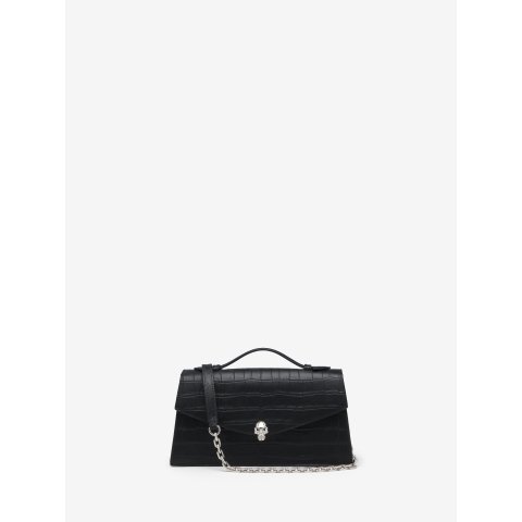 McQueen Women's Skull Top Handle Bag Black