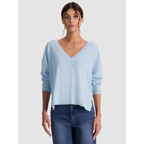 Alice + Olivia Cashmere Pullover Carolina Blue