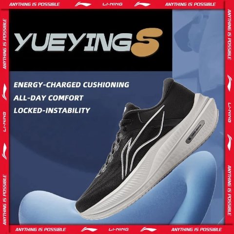 Li-Ning YUEYING 5 Men's Cushion Running Shoes Wide Toe