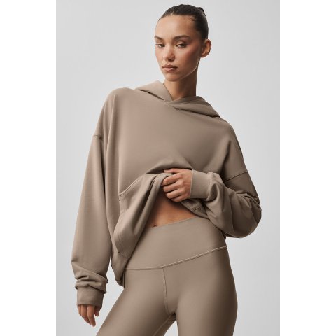 alo yoga Double Take Hoodie Gravel