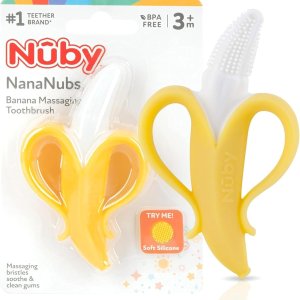 Nuby NanaNubs Silicone Infant Toothbrush 3+ Months