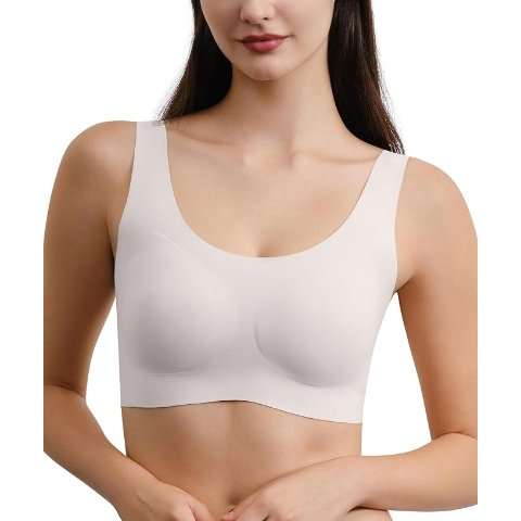 Seamless Light Support Wireless Bralette for Women