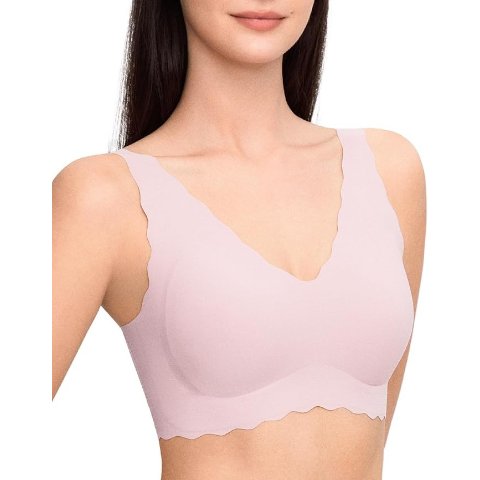 Deep V Seamless Wireless Bra