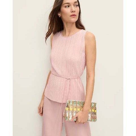 Ann Taylor Pleated Halter Top