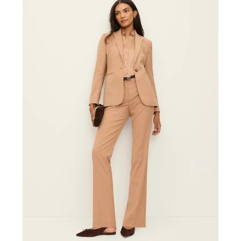 Ann Taylor Plaid Straight Pant