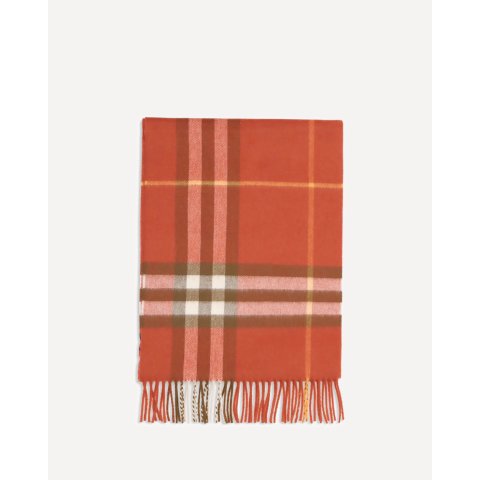 Burberry Cashmere Check Scarf Red