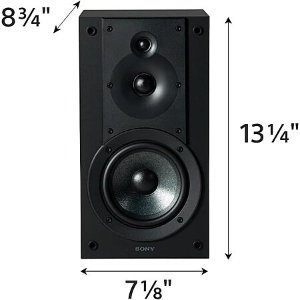 Sony CS Bookshelf Speakers 3-Way Pair