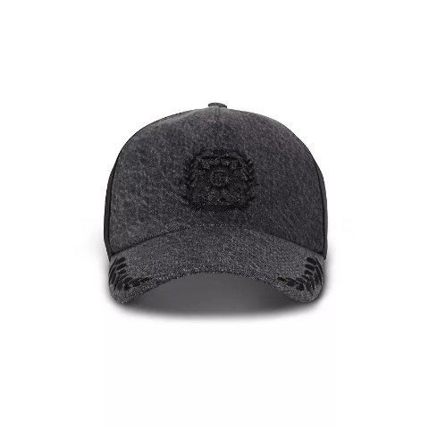 Balmain Ecusson Embroidered Denim Cap