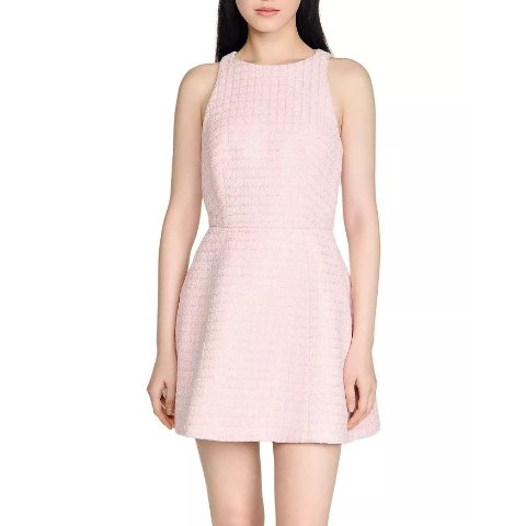Sandro Sequin Tweed Short Dress
