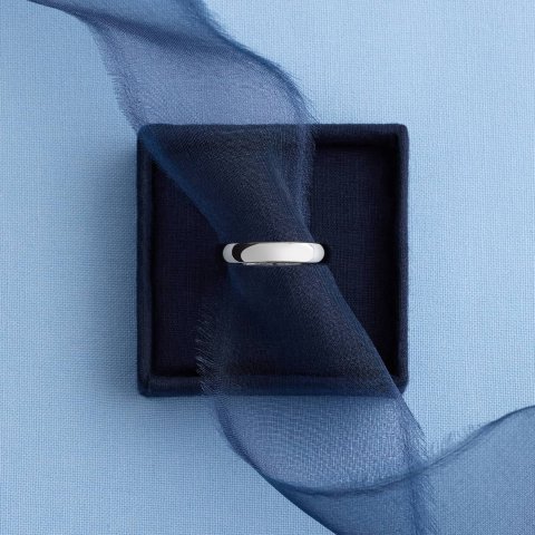 Platinum Comfort Fit Wedding Ring 4mm