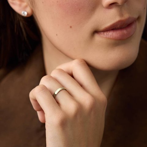 14K Yellow Gold Wedding Ring 3mm Comfort Fit