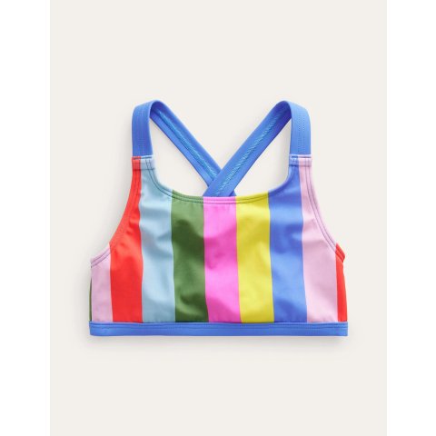 Boden Cross Back Bikini Top Multi Stripe