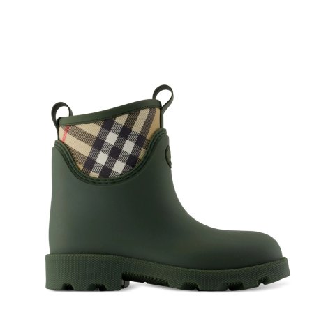 Burberry Marsh Signature Rain Boots Black