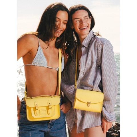 Cambridge Satchel Leather Mini Satchel Bag Yellow
