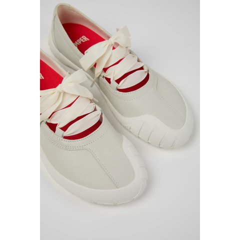 Camper Peu White Ballerinas for Women