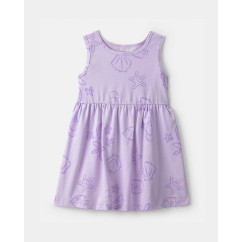 Carter's Toddler Girl Sea Animal Sleeveless Dress Purple