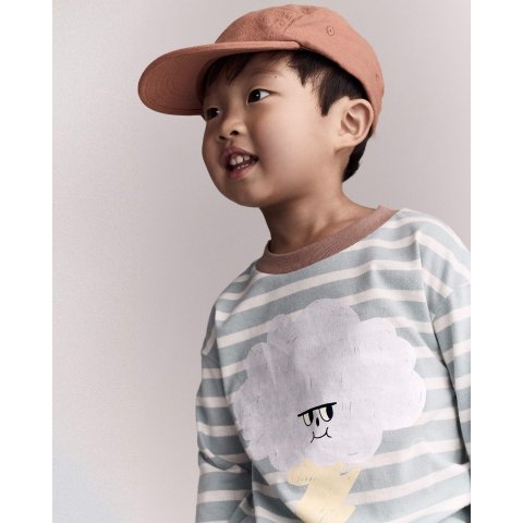Storm Striped Long-Sleeve Tee Teal