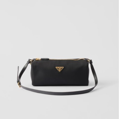 Prada Triangle Logo Zipped Pouch