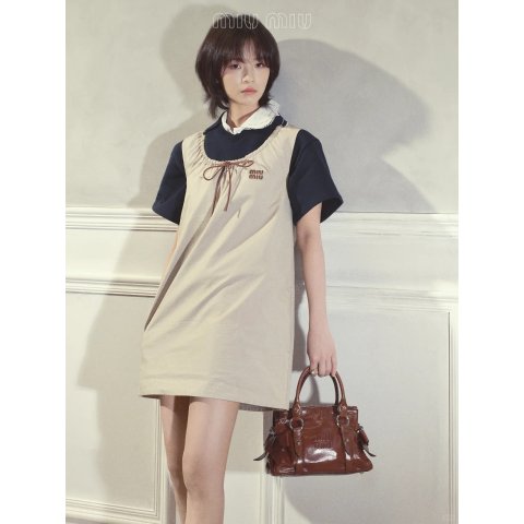 Miu Miu Logo Zipped Tote Bag