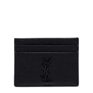 YSL Card Holder Black Minimalist