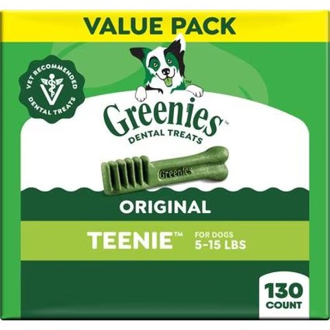 Greenies Teenie Chicken Flavor Dental Dog Treats 130 Count