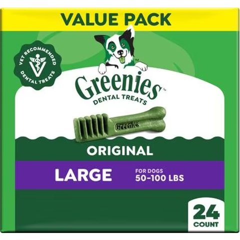 Greenies Large Original Chicken Dental Dog Treats 24 Count