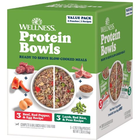 Wellness Wellness Wholesome Grains Beef & Lamb Dog Food 6-Pack