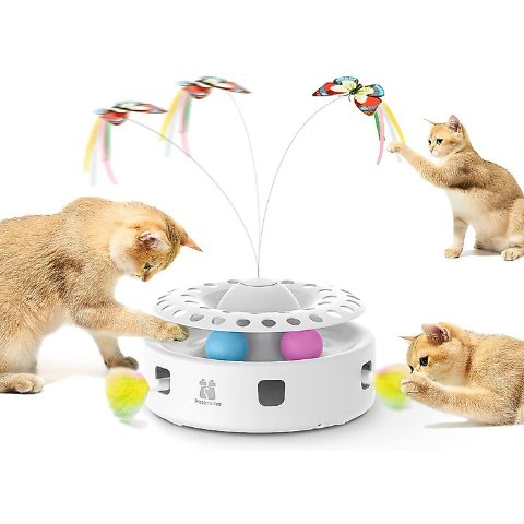 Potaroma 3-in-1 Automatic Interactive Butterfly Cat Toy