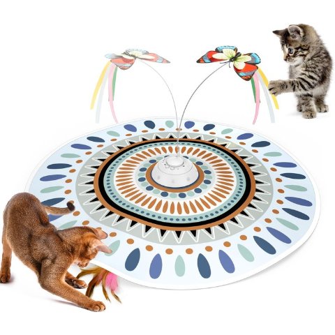 Potaroma Butterfly Feather Automatic Cat Toy
