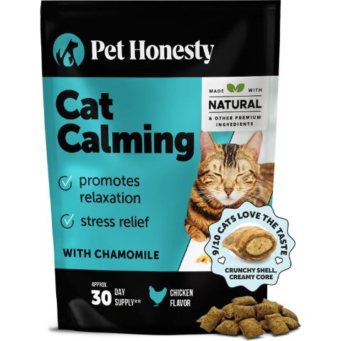 Pet Honesty Chicken Flavored Calming Cat Chews 3.7 oz