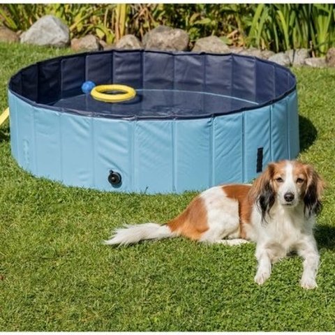 TRIXIE TRIXIE Dog Splash Pool, Portable Swimming Pool, Blue
