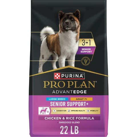 Purina Pro Plan Large Breed Senior Chicken & Rice Dog Food 22lb