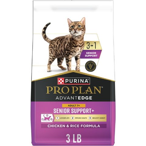 Purina Pro Plan 7+ Chicken & Rice Cat Food 3 lb
