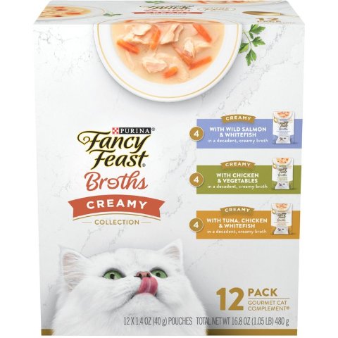 fancy feast Purina Fancy Feast Broth Topper 1.4oz 12-Pack