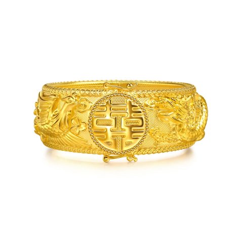 Chow Sang Sang Longfeng Heming 999.9 Gold Bracelet