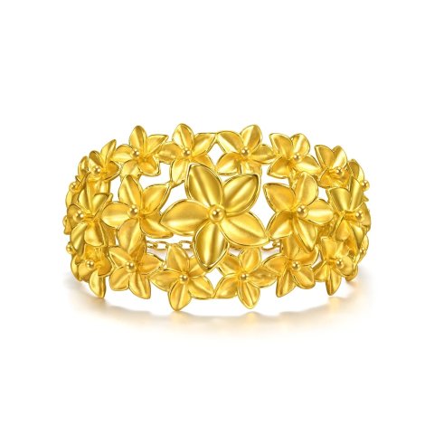 Chow Sang Sang Huayue Lianli 24K Gold Lilac Bracelet