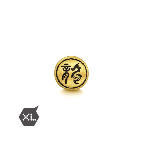 Chow Sang Sang Noir 999 Gold Dragon Charm
