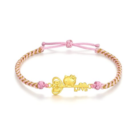 Chow Sang Sang 'Hello Kitty' 999.9 Gold Bracelet