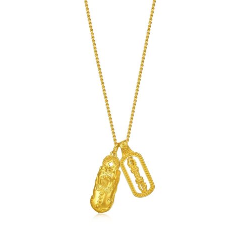 Chow Sang Sang The Oriental 999.9 Gold Pixiu Necklace