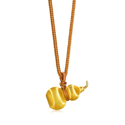 Chow Sang Sang The Oriental 999.9 Gold Gourd Necklace