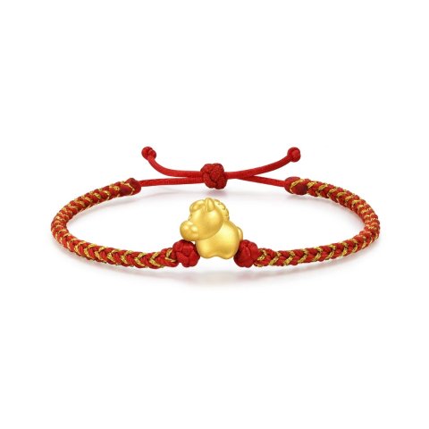 Chow Sang Sang Belief 999 Gold Horse Bracelet