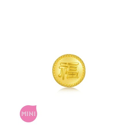 Chow Sang Sang 'Blessings' 999 Gold Fortune Charm