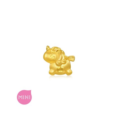 Chow Sang Sang Romantic Story 24K Gold Unicorn Charm