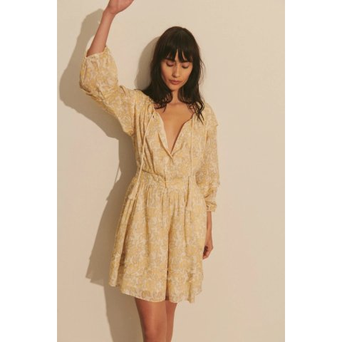 Derek Lam Solange Dress Valiase Yellow Floral