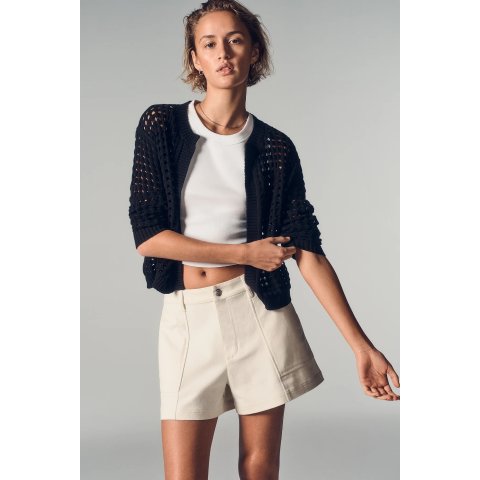 DKNY Open Stitch Drop Shoulder Cardigan